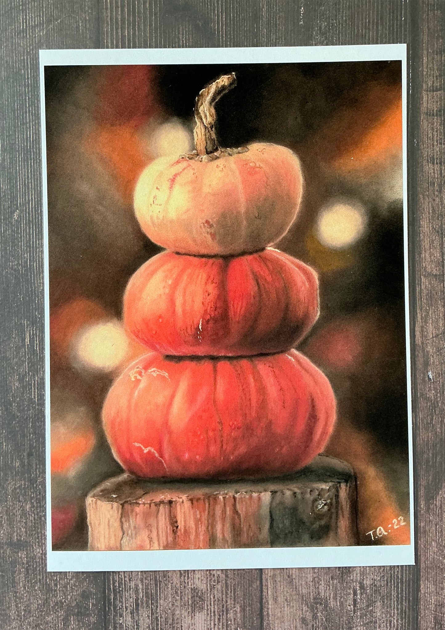 "Pumpkins" -Art Print