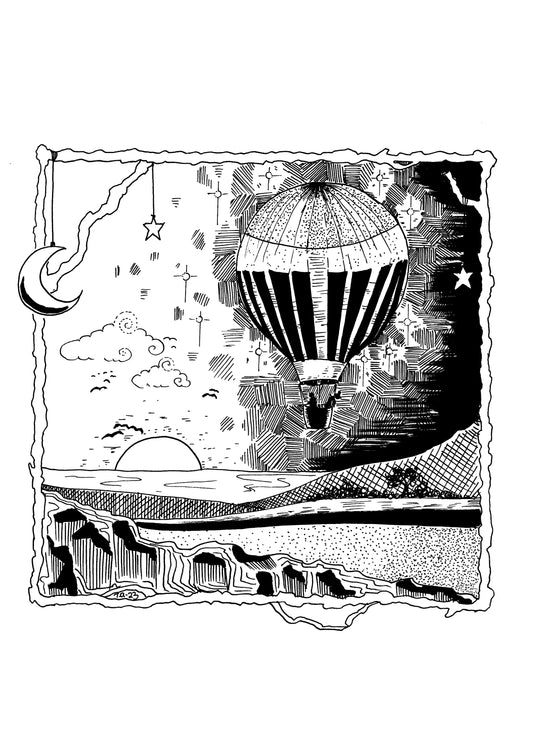 "Balloon Flight" kort