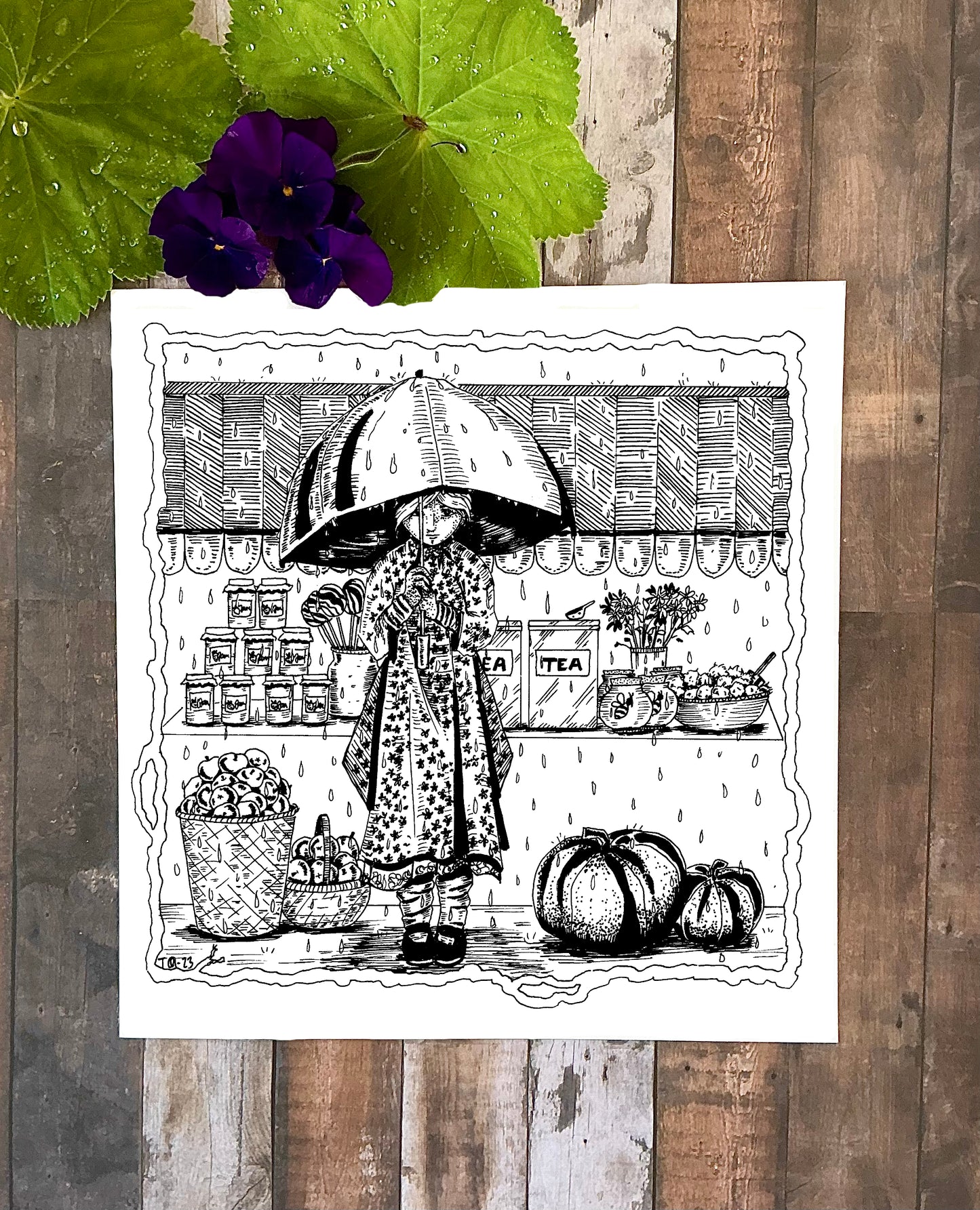 "Autumn Market" poster